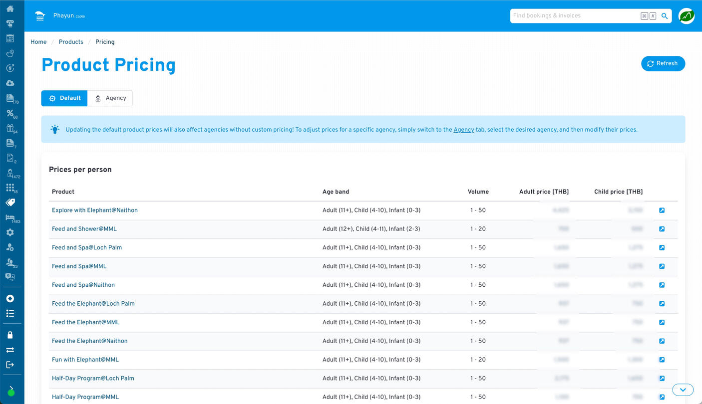 ราคาสินค้า